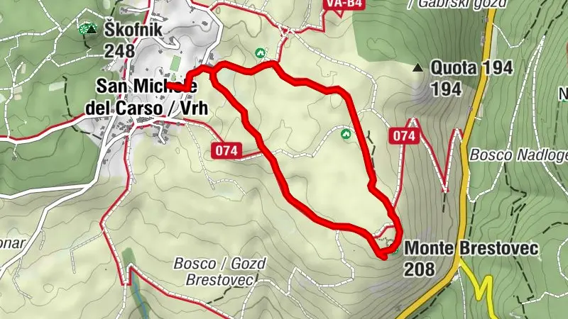 Recorrido histórico del Brestovec