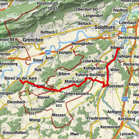 Biberist Ost - Büren an der Aare