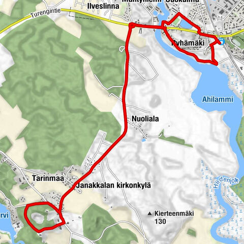 Recorrido Pikku-Sisun 12 km