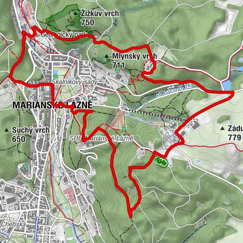 Mariánské Lázně - Mlýnský vrch - Geologický park