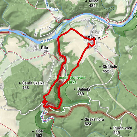Skryje - U Grillů - U Trilobita - svatý Michael Archanděl