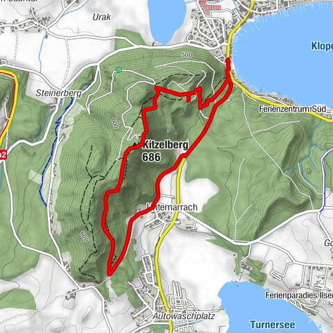 Recorrido Kitzelberg - lago Klopeiner