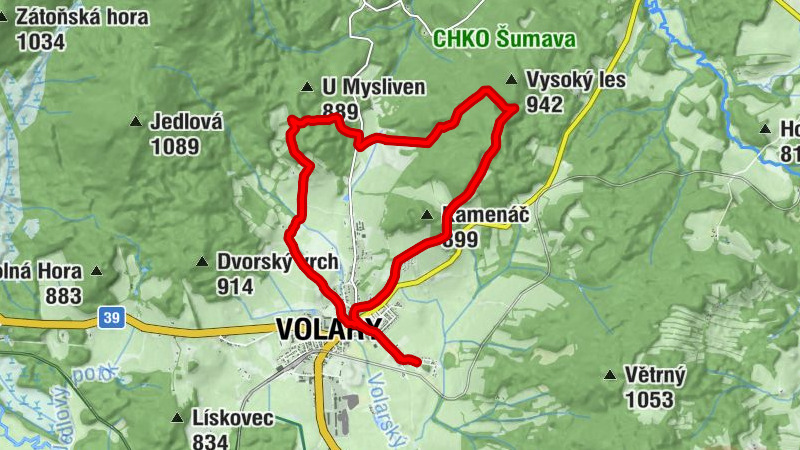 Volary - Svatá Kateřina - Zlatá stezka - U potůčku