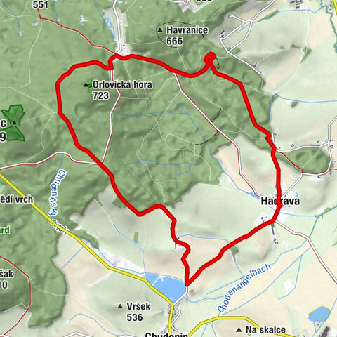 Hadrava - Hadrava 445 m.n.m - St. Josef - Orlovice