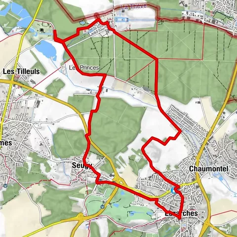 Route Luzarches - Abtei Royaumont