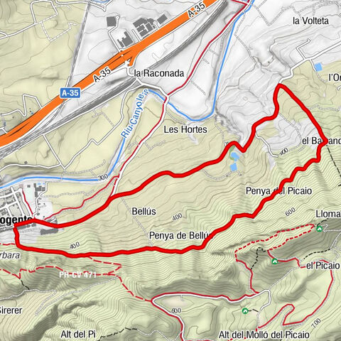 Moixent-Rundweg 7,2 km