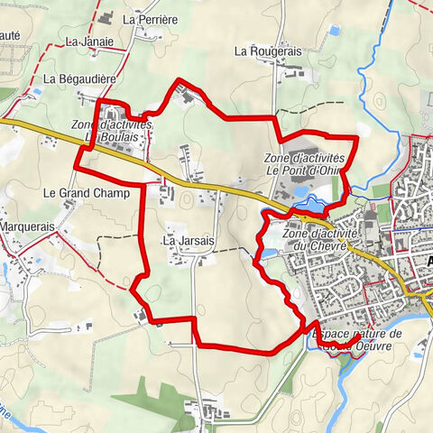 Thorigné-Fouillard - Le Grand Champ - Le Bas Monthélon - Acigné