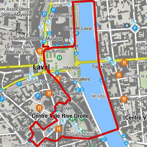 Laval - Crossardière - Centre Ville Rive Gauche