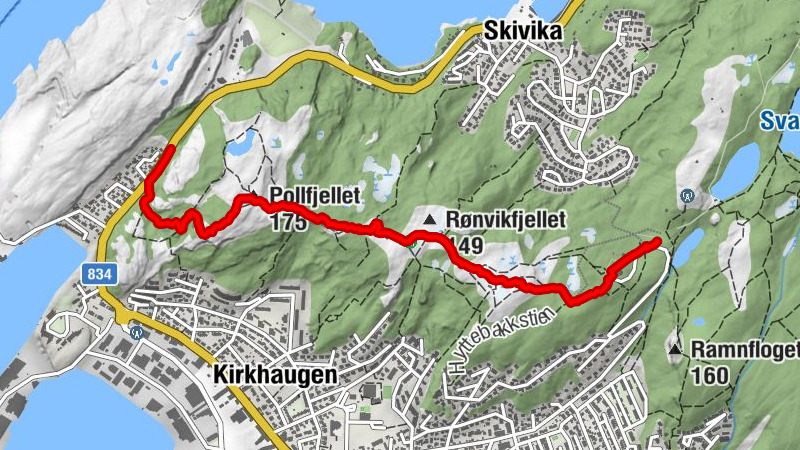Bodø - Rønvikfjellet - Pollfjellet - Rønvik