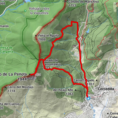 Cercedilla - Los Frutales - Alto de La Peñota - Collado de Cerromalejo