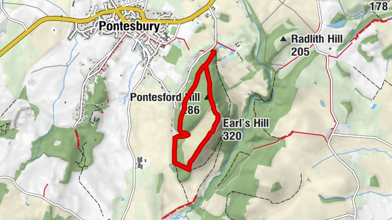 Pontesbury - Pontesford Hill - Earl's Hill