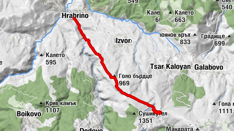 Храбрино - Голо бърдце - Овчарски поляни