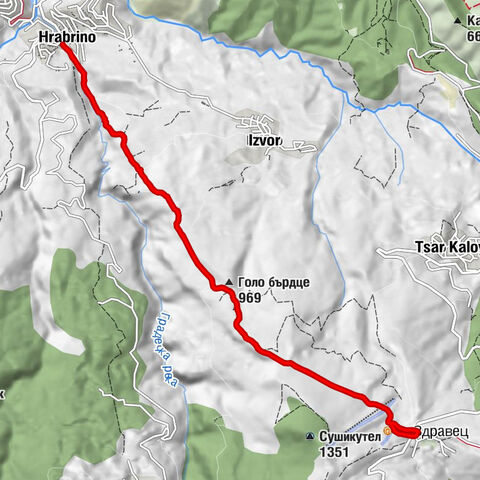 Храбрино - Голо бърдце - Овчарски поляни