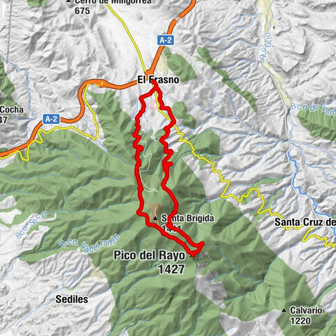 El Frasno - Refugio de Inoges o del Acebal - Pico del Rayo - Refugio Sediles