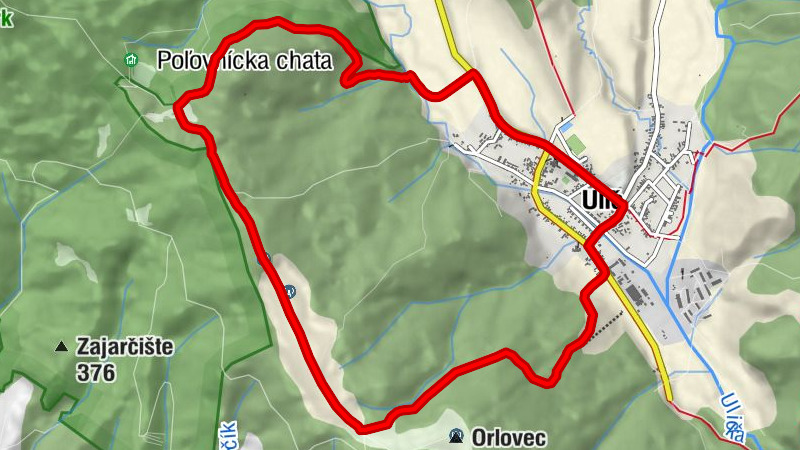Ulič - Rozhľadňa Holica - Čertež