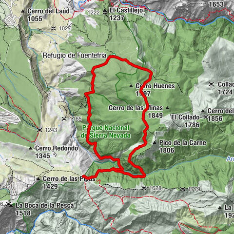 Canal de la Espartera - Era de los Pensamientos - Refugio de Fuentefría - Tajo Colorado