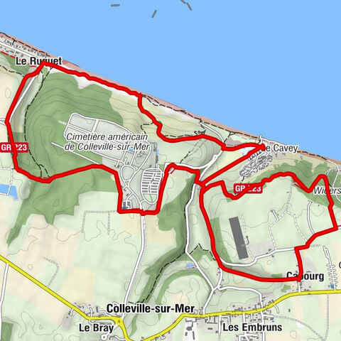 Colleville-sur-Mer - Le Cavey - Cabourg - Le Ruquet