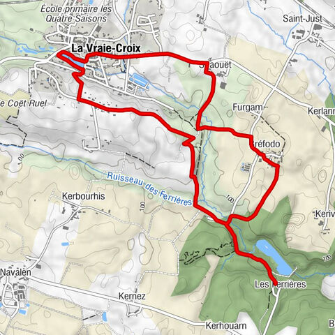 La Vraie-Croix - Chapelle de la Vraie Croix - Crêperie de l'Aubépine - La Lande du Temple