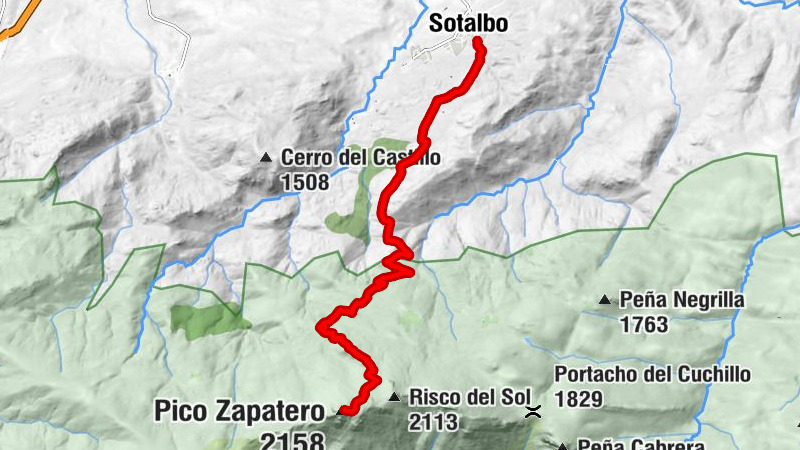 Sotalbo - Cuesta del Colmenar - Cuesta de Colmenar - Pico Zapatero