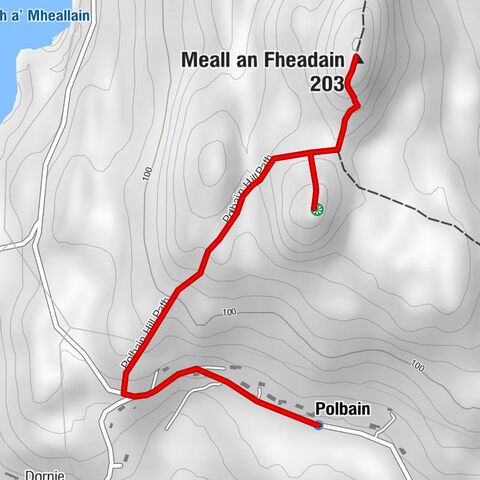 Polbain - Meall a Chaisteil - Meall an Fheadain - Highland
