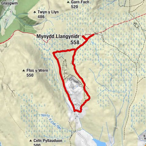 Trefil - Mynydd Llangynidr - Top House