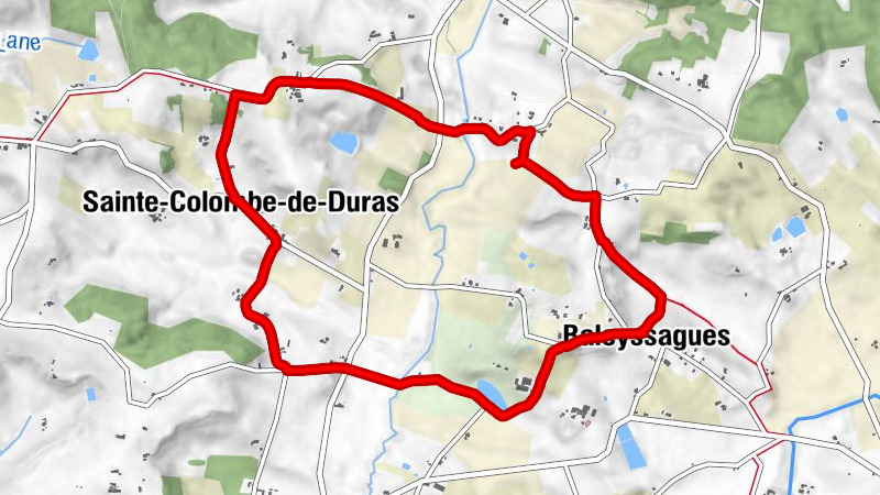 Baleyssagues - Église Sainte-Colombe - Sainte-Colombe-de-Duras - Peyre Haut
