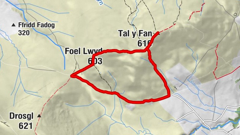 Llanfairfechan - Foel Lwyd - Tal y Fan - Caerhun