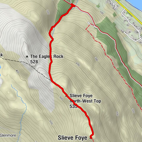 Glenmore - Slieve Foye North-West Top - Slieve Foye