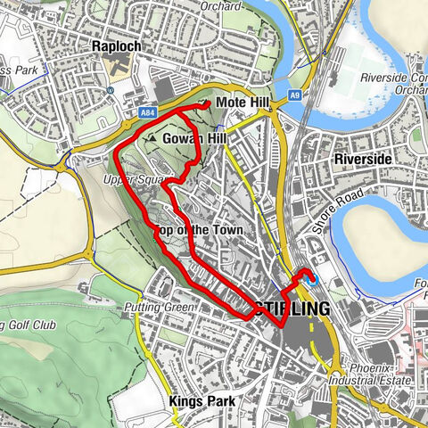 Stirling - Stirling Baptist Church - Mote Hill - Church of the Holy Rude