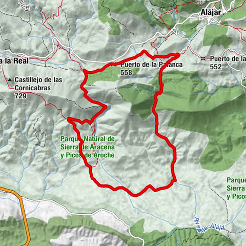 Alájar - Puerto de la Palanca - Charco del Cura