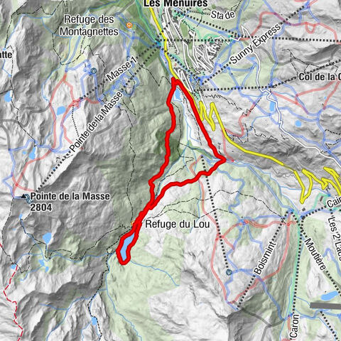 Tyrolienne - Refuge du Lou - Le Petit Lou - Saint-Martin-de-Belleville