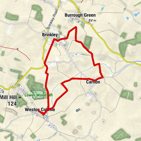 Weston Colville - Weston Green - Willingham Green - Brinkley