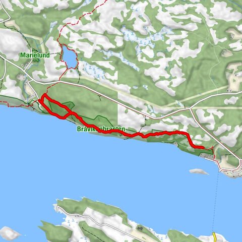 Norrköpings kommun - Bränningsbergen - Rövargrottan