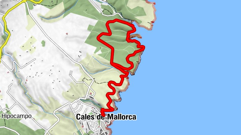 Cales de Mallorca - Cova de Cala Bóta - Balma de s'Animeta - Pla des Seny