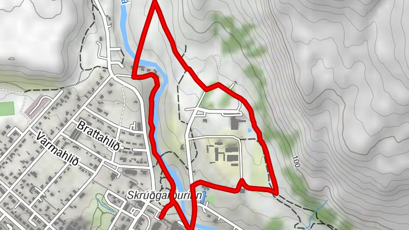 Hveragerði - Reykjafoss - Varmá - Hveragerðisbær