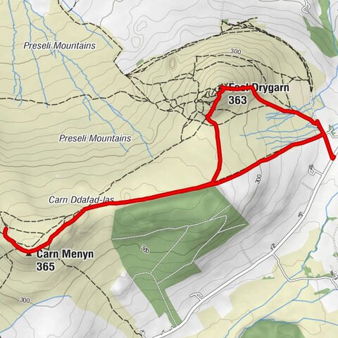 Crymych - Foel Drygarn - Carn Menyn - Mynachlog-Ddu