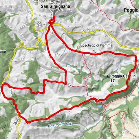 San Gimignano - Santa Chiara - Monteoliveto - Santa Lucia