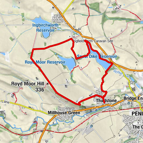 Thurlstone - Barnsley - Ingbirchworth - Royd Moor Hill