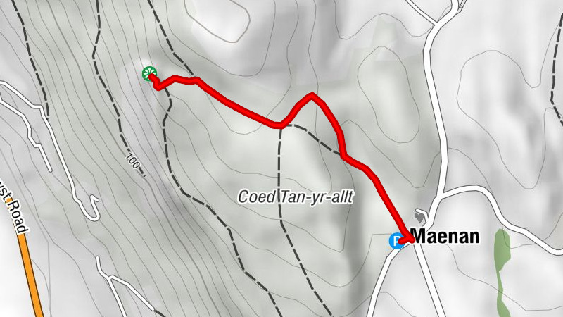 Maenan - Cadair Ifan Goch - Llanddoged and Maenan