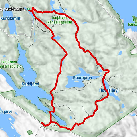 Kuhmoinen - Latokuusikko - Lortikka vuokratupa