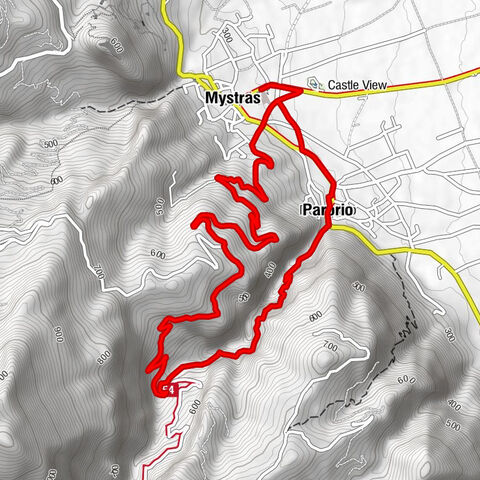 Μυστράς - Παρόρειο - Σπηλαιώδης Ναός Παναγίας Λαγκαδιώτισσας