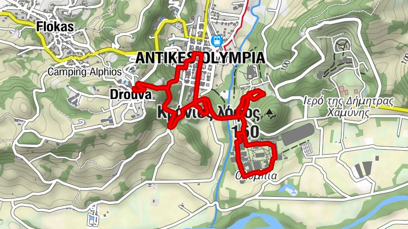 Δρούβα - Κρόνιος λόφος - Αρχαία Ολυμπία - Δήμος Αρχαίας Ολυμπίας