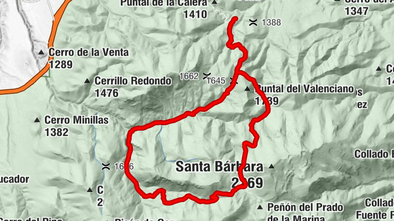 El Granero - Cuesta del Ahorcado - Collado de la Mina - Collado del Pozo de la Nieve
