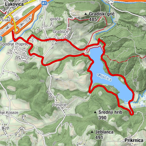 Lukovica - Spodnje Prapreče - Prikrnica - Gradišče
