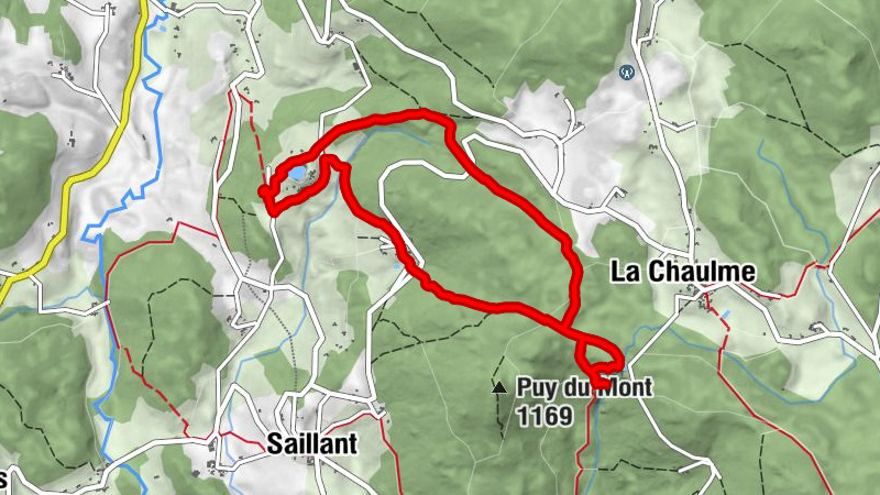 Montpeloux - Cascade du Creux de l'Oulette - Auberge Le Droublliei