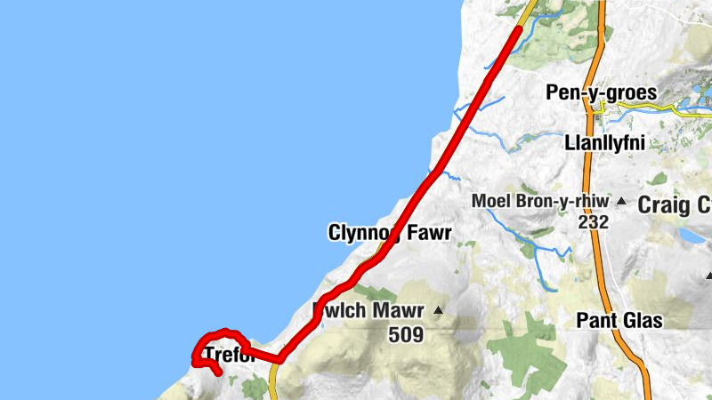 Clynnog - Pontllyfni - Aberdesach - Trefor
