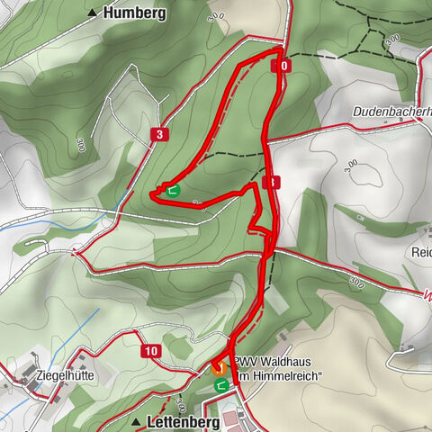 Otterbach - Camino del explorador del bosque en Himmelreich