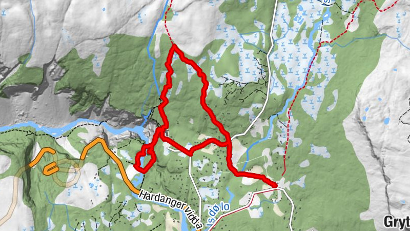 Liset - Tysvikjofossen - Vøringsfossen - Midtbø