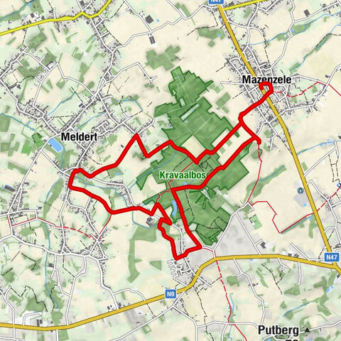 Mazenzele - Sint-Pieters-Bandenkerk - Aalst - Sint-Walburgakerk