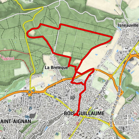 Bois-Guillaume - Les Vikings - Le Grand Canton - Les Portes de la Forêt